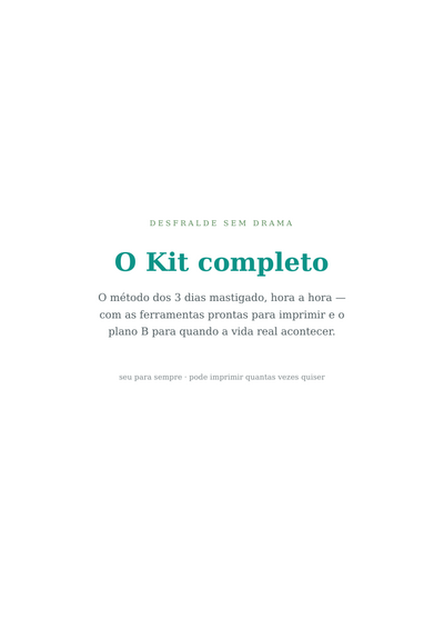Kit completo · guia + ferramentas