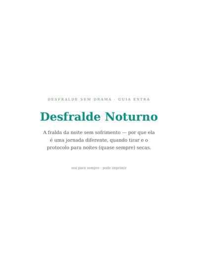 Desfralde Noturno (extra)